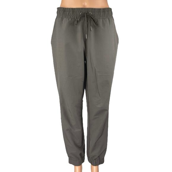 Mondetta Women's Brown Elastic Waist Drawstring Tapered Trousers Joggers Pants M - Picture 1 of 5